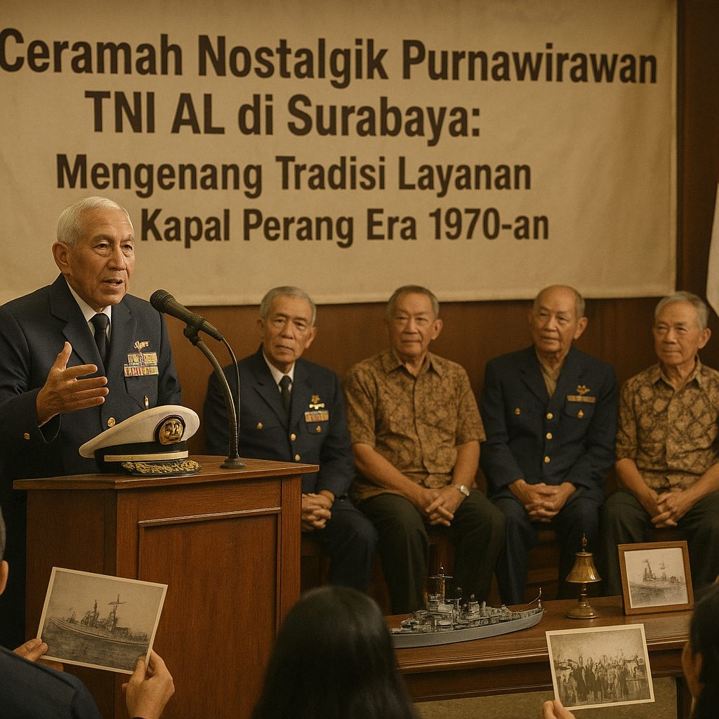 Ceramah Nostalgik Purnawirawan TNI AL di Surabaya: Mengenang Tradisi Layanan di Kapal Perang Era 1970-an