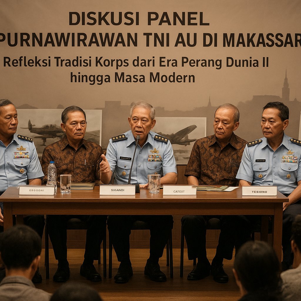 Diskusi Panel Purnawirawan TNI AU di Makassar: Refleksi Tradisi Korps dari Era Perang Dunia II hingga Masa Modern