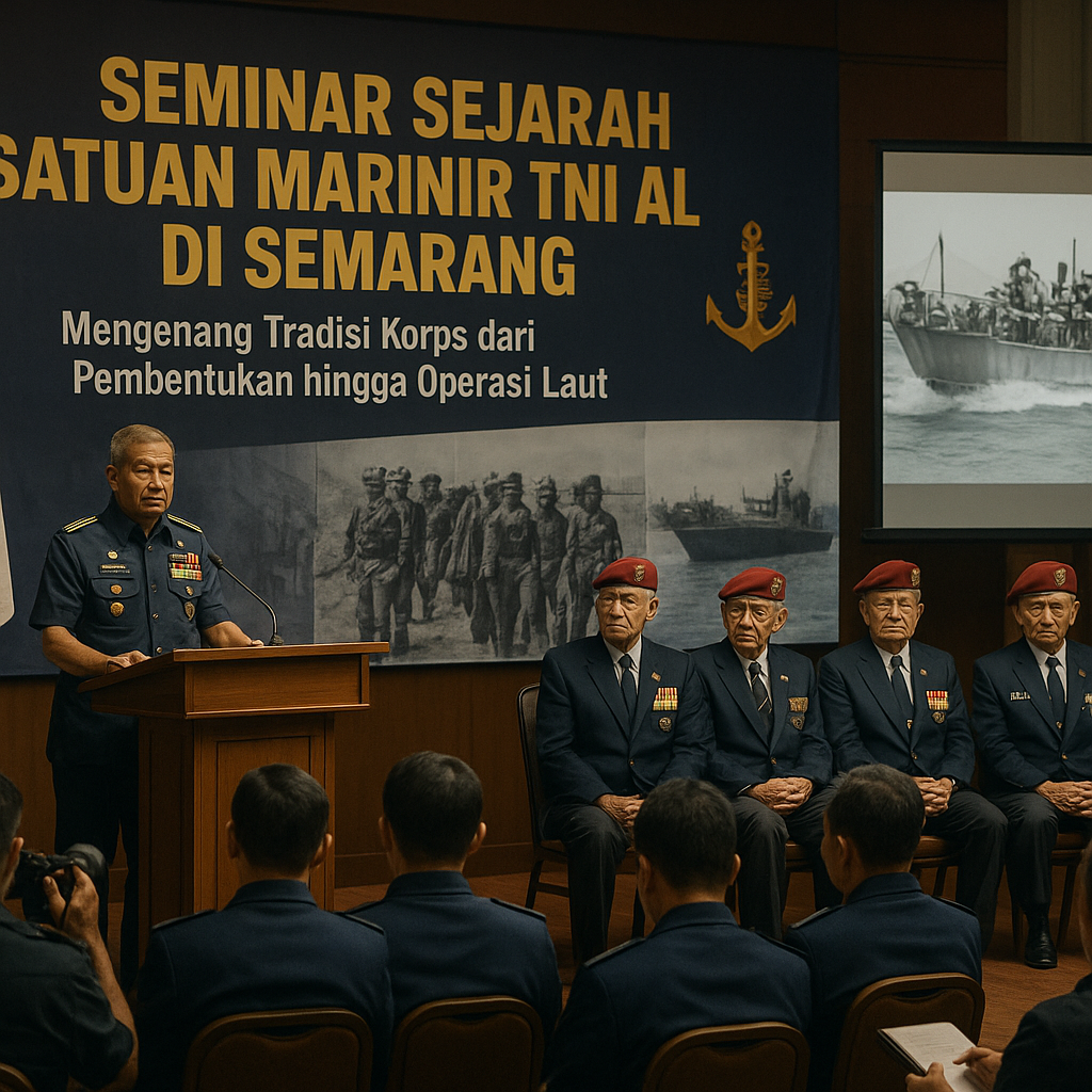 Seminar Sejarah Satuan Marinir TNI AL di Semarang: Mengenang Tradisi Korps dari Pembentukan hingga Operasi Laut