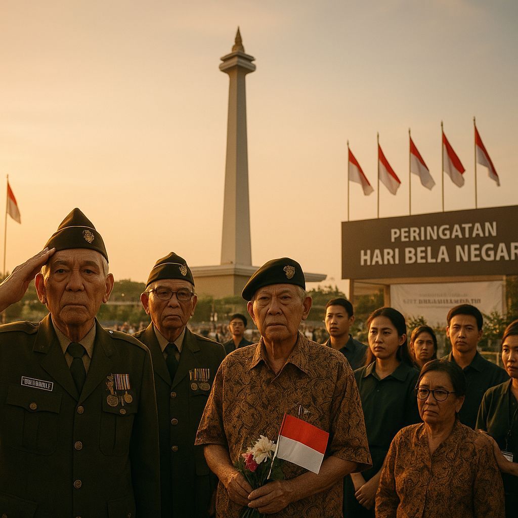 Peringatan Hari Bela Negara dengan Napak Tilas di Monas