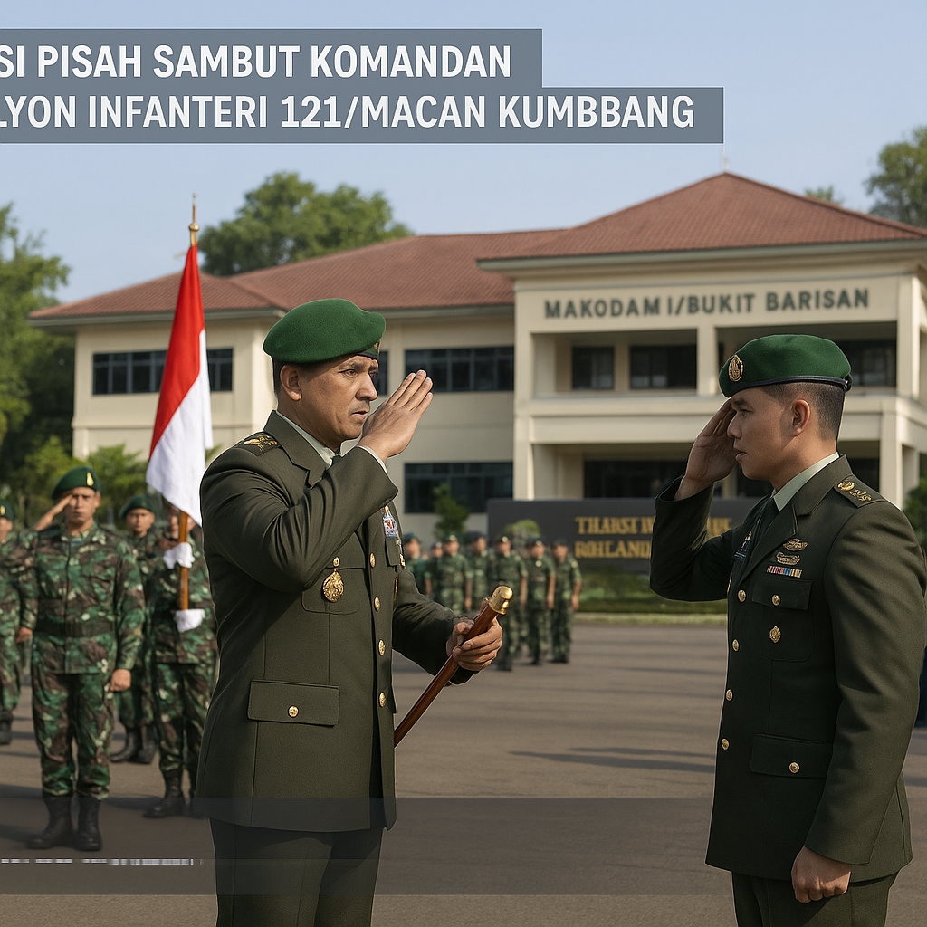 TRADISI PISAH SAMBUT KOMANDAN BATALYON INFANTERI 121/MACAN KUMBANG