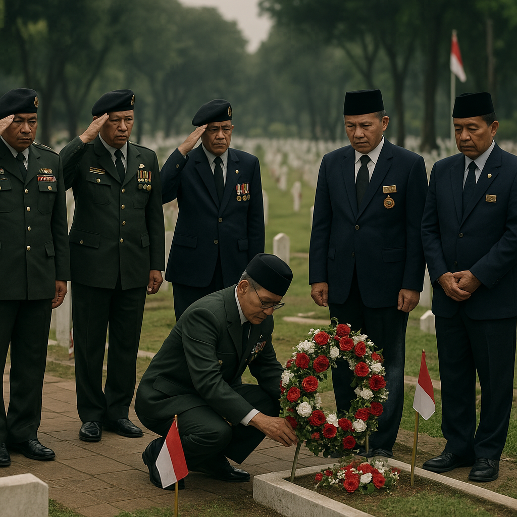 Kumpulan Purnawirawan TNI AD Gelar Ziarah ke TMP Kalibata, Kenang Perjuangan Rekan Seperjuangan