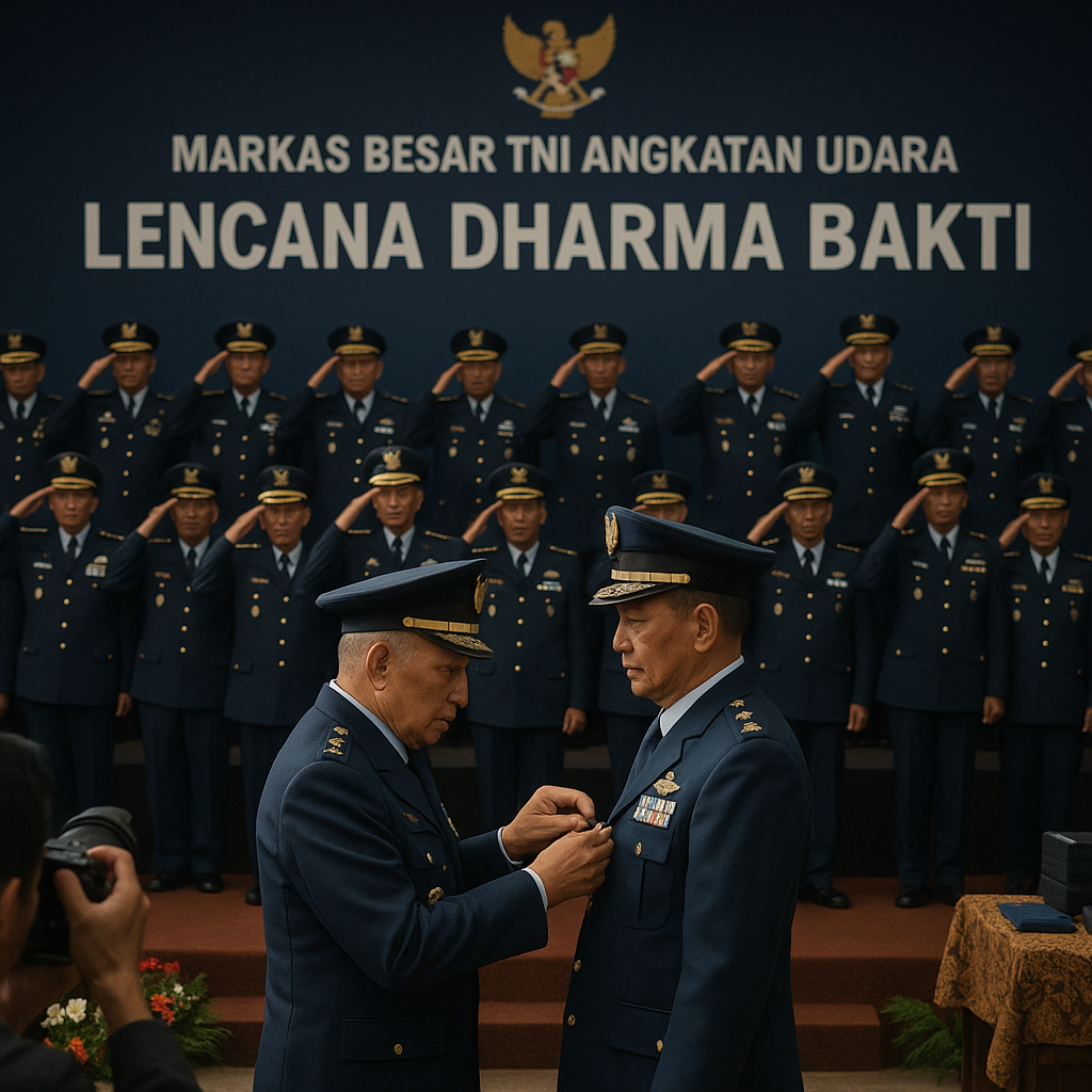 Penghargaan "Lencana Dharma Bakti" bagi 25 Purnawirawan TNI AU atas Pengabdian Luar Biasa