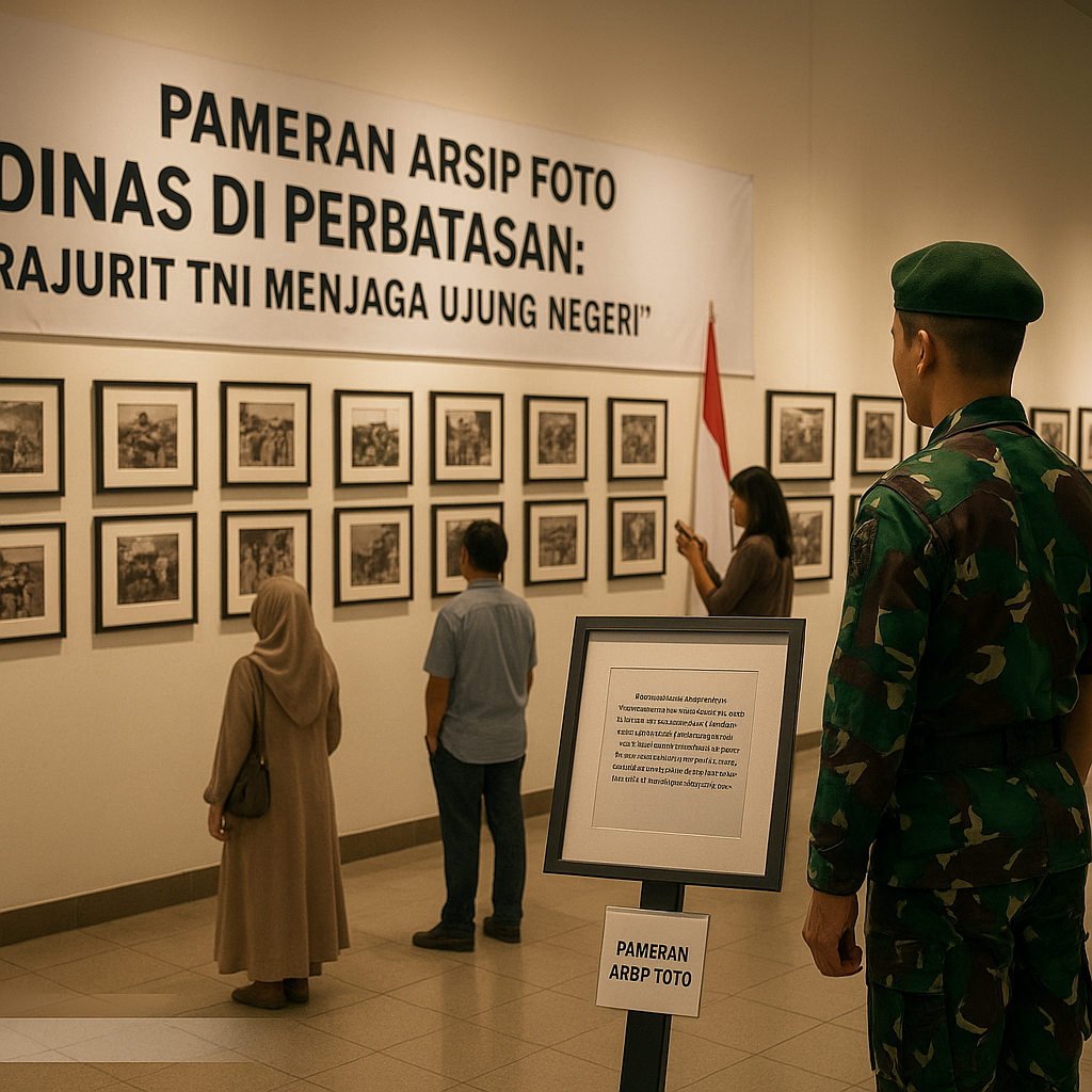 Pameran Arsip Foto "Dinas di Perbatasan: Prajurit TNI Menjaga Ujung Negeri" di Medan