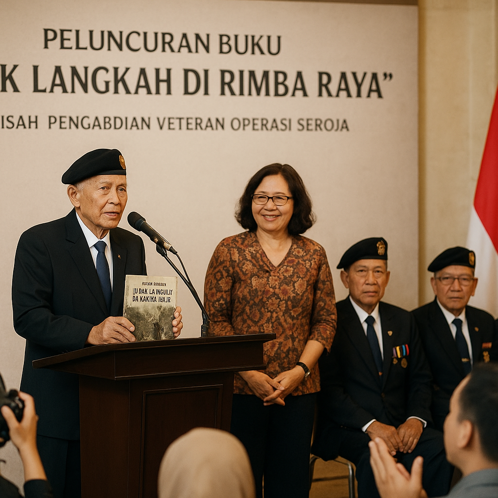Peluncuran Buku 'Jejak Langkah di Rimba Raya': Kisah Pengabdian Veteran Operasi Seroja