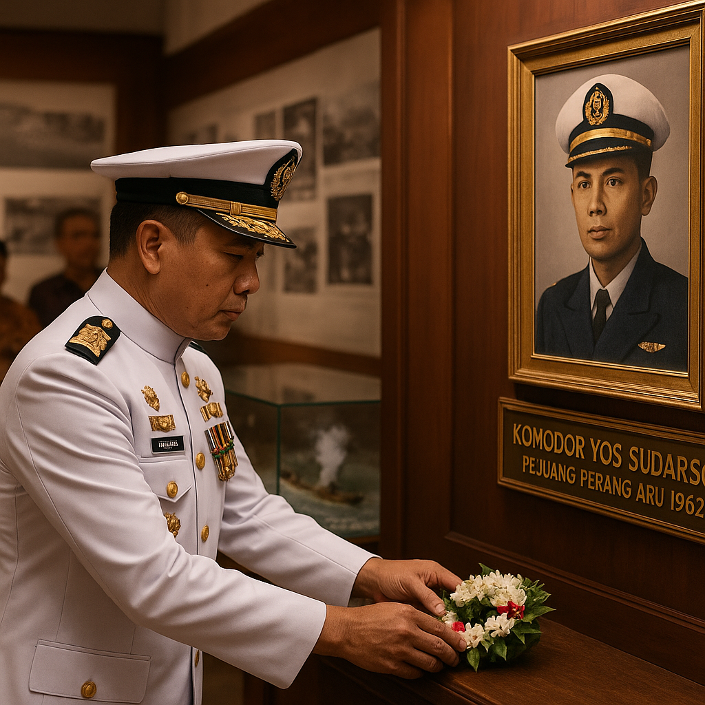 Napak Tilas Sejarah Pertempuran Laut Aru 1962 di Museum AL Lantamal IX