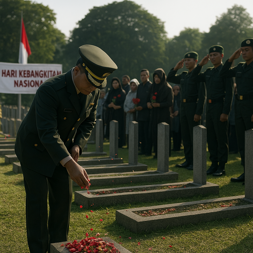 Tabur Bunga di Tanah Pahlawan Blora, Dandim Menyulam Makna Kebangkitan Nasional