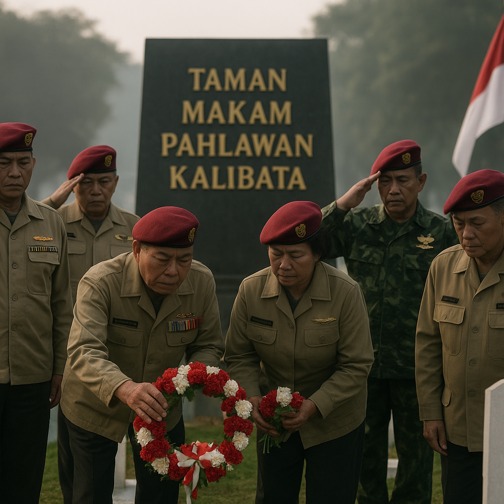 Ziarah ke TMP Kalibata, Purnawirawan Kopassus Kenang Rekan Gugur dalam Operasi Seroja