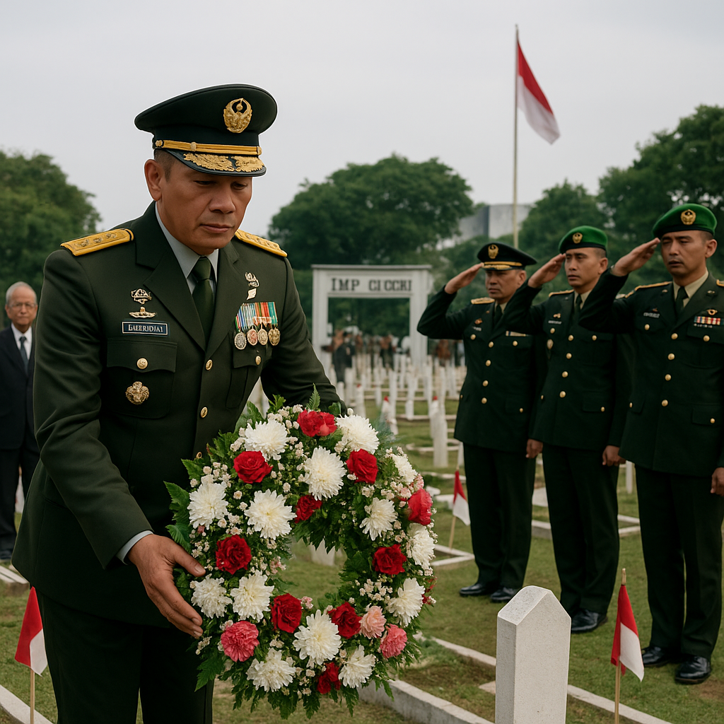 Danrem 064/MY Pimpin Ziarah Rombongan di TMP Ciceri, Teguhkan Semangat Pengabdian Prajurit