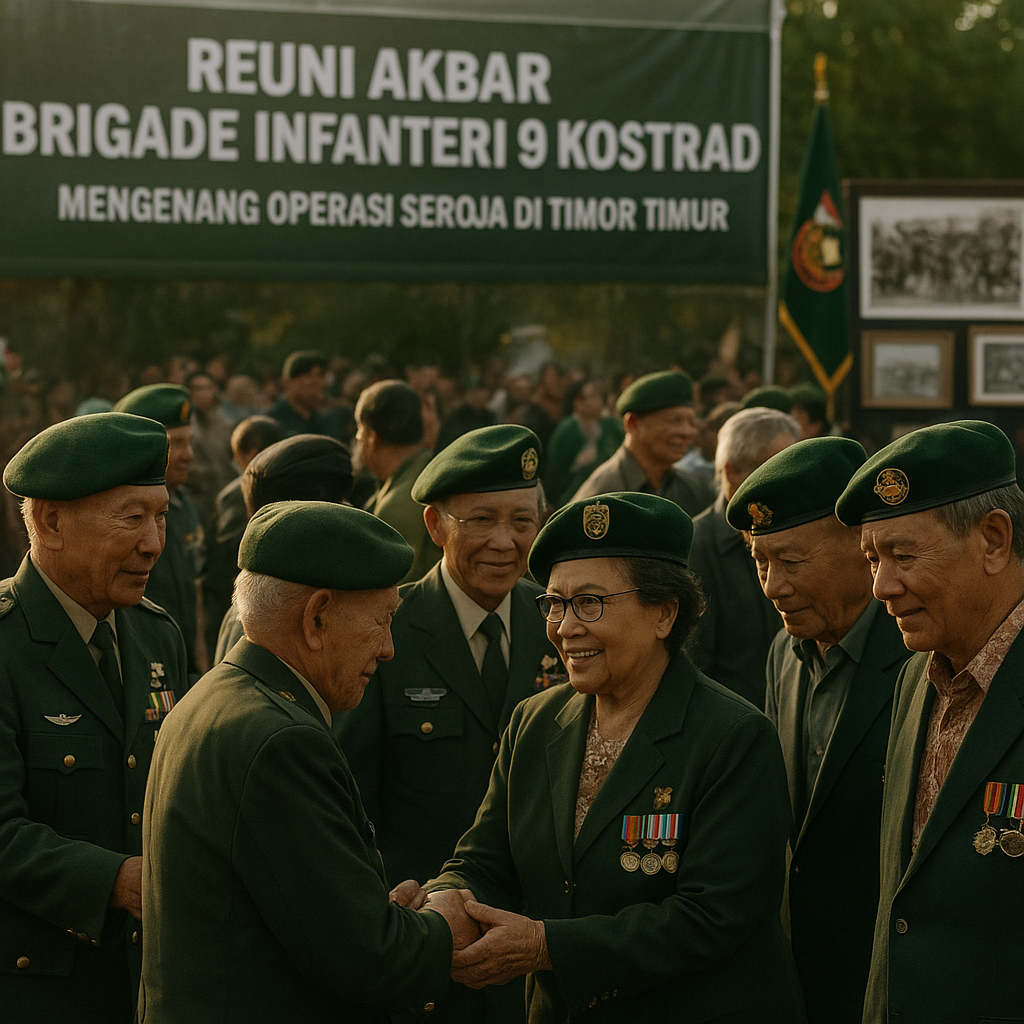 Reuni Akbar Brigade Infanteri 9 Kostrad: Mengenang Operasi Seroja dan Keberanian di Timor Timur