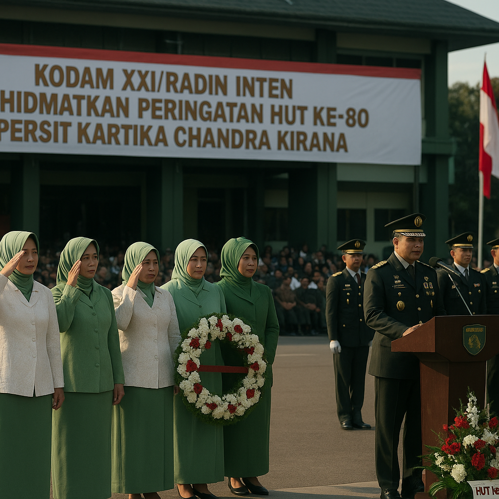 Kodam XXI/Radin Inten Khidmatkan Peringatan HUT ke-80 Persit Kartika Chandra Kirana