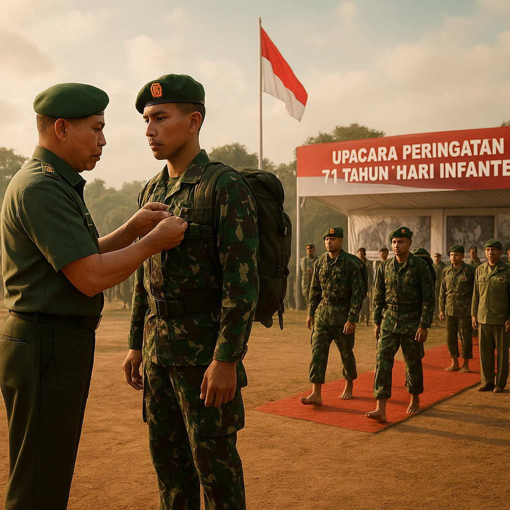 Peringatan 71 Tahun Hari Infanteri, Napak Tilas Perjuangan Pasukan Kaki Telanjang