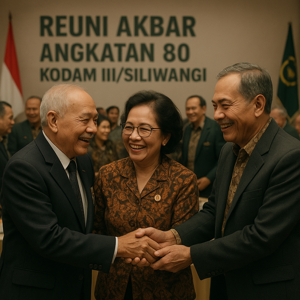 Reuni Angkatan 80 Kodam III/Siliwangi Menyatukan Kenangan Pengabdian