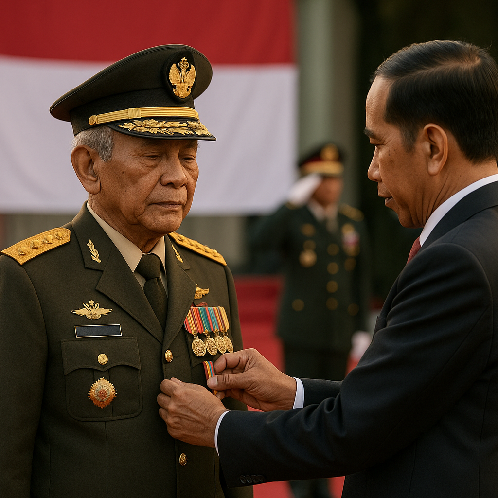 Purnawirawan Jenderal TNI (HOR) Sudirman Diberi Penghargaan atas Dedikasi
