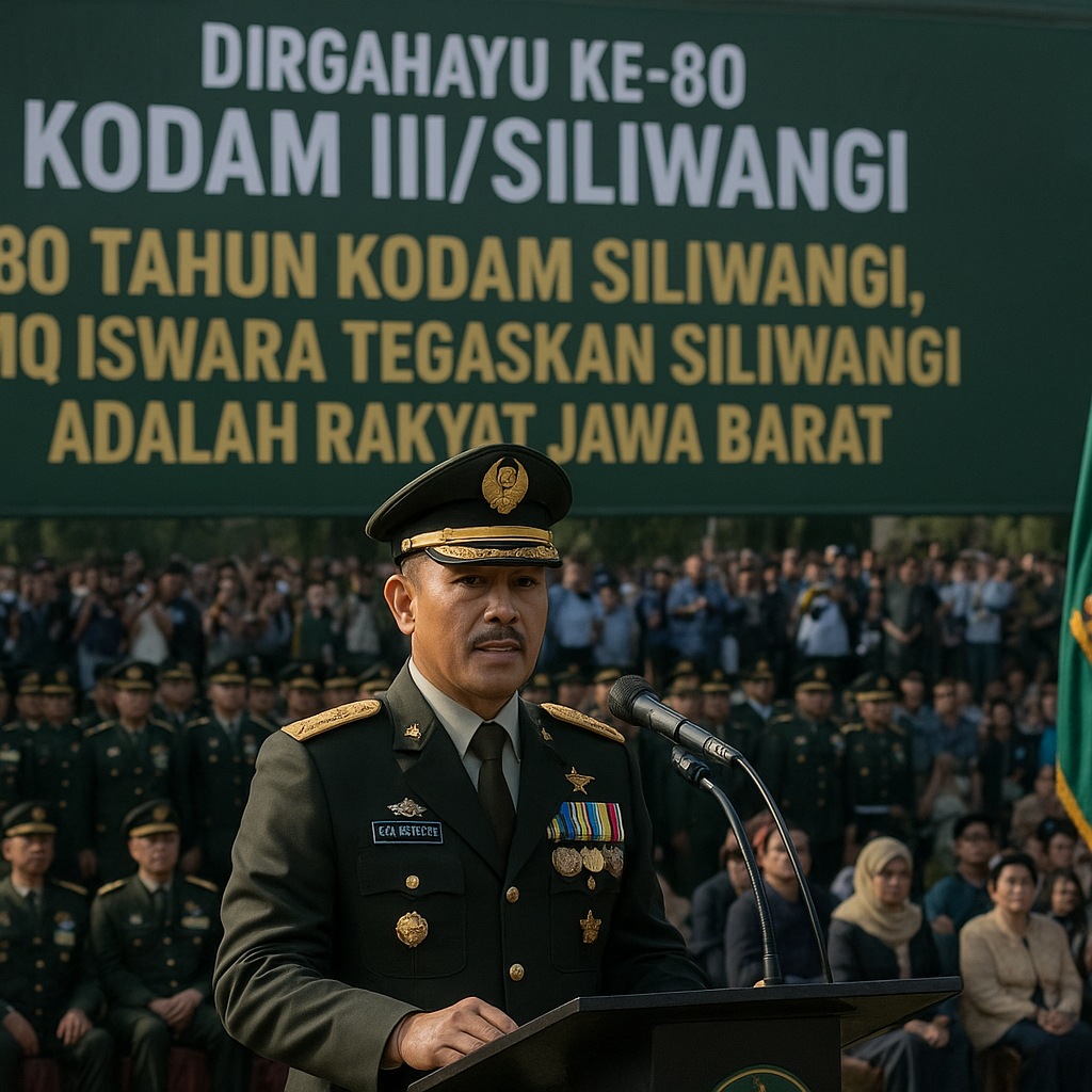 80 Tahun Kodam Siliwangi, MQ Iswara Tegaskan Siliwangi adalah Rakyat Jawa Barat
