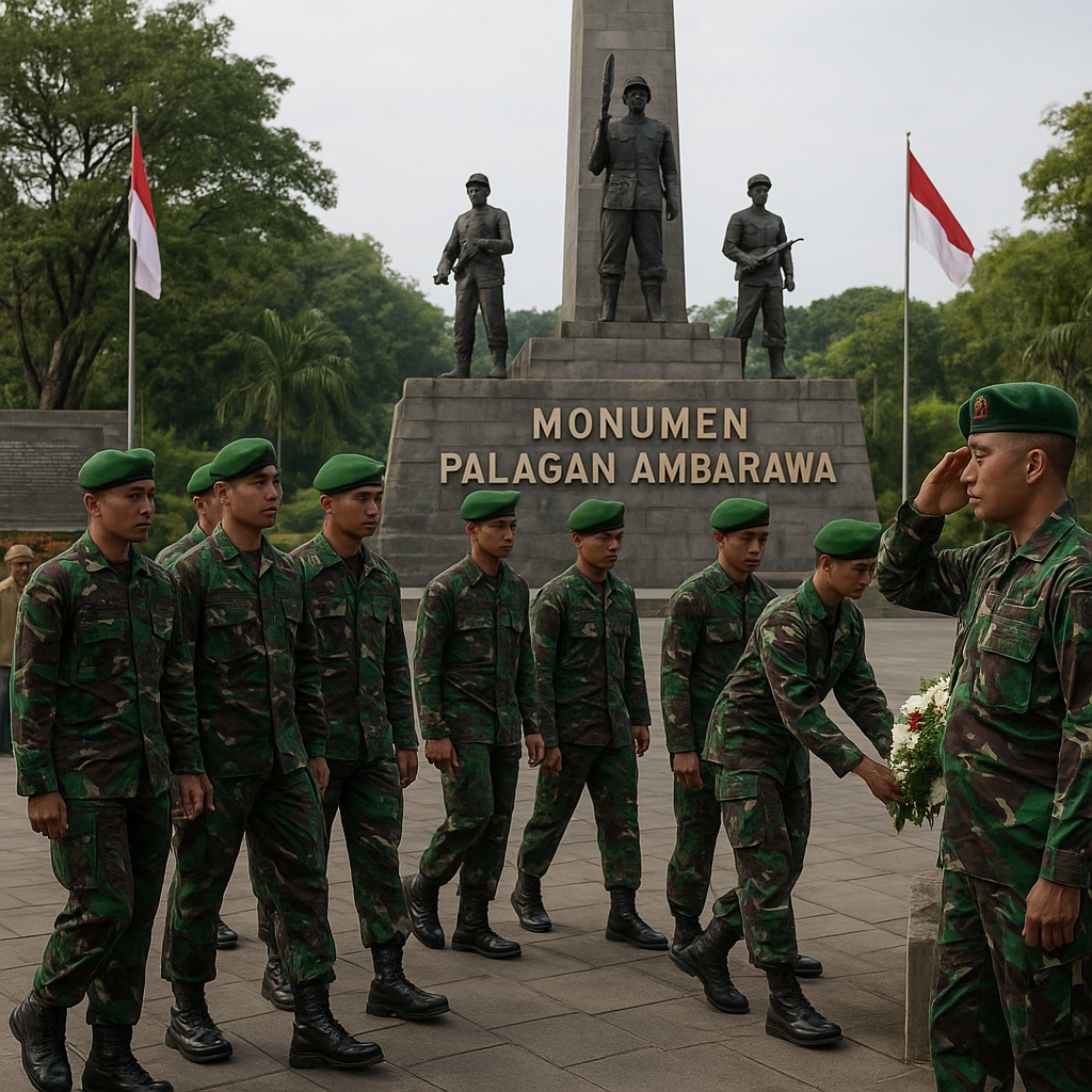 Napak Tilas Jejak Perjuangan, Yonarmed 1 Kostrad Kunjungi Monumen Palagan Ambarawa