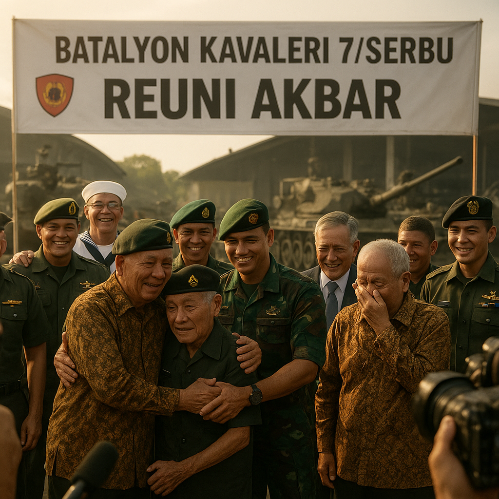 Batalyon Kavaleri 7/Serbu Gelar Reuni Akbar, Kumpulkan Prajurit dari Berbagai Angkatan