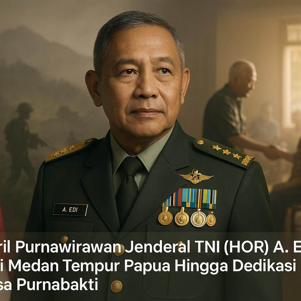 Profil Purnawirawan Jenderal TNI (HOR) A. Edi: Dari Medan Tempur Papua Hingga Dedikasi di Masa Purnabakti