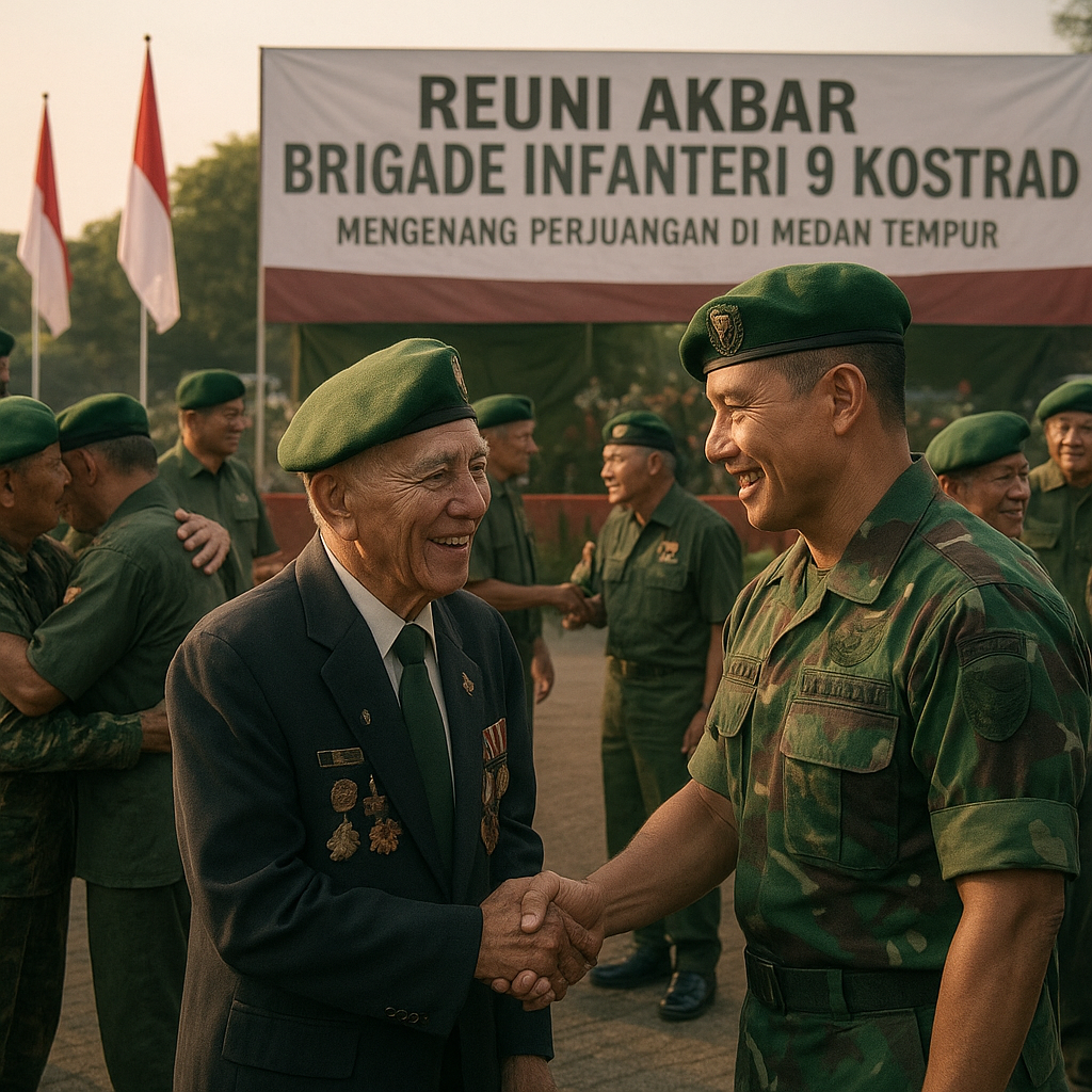 Reuni Akbar Brigade Infanteri 9 Kostrad, Mengenang Perjuangan di Medan Tempur