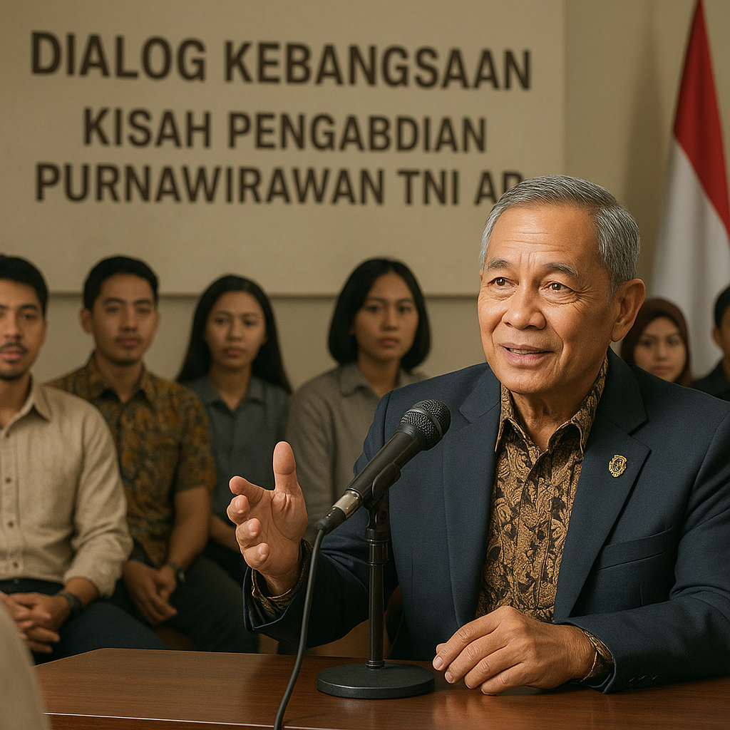 Purnawirawan TNI AD Berbagi Kisah Pengabdian dalam Dialog Kebangsaan di Universitas
