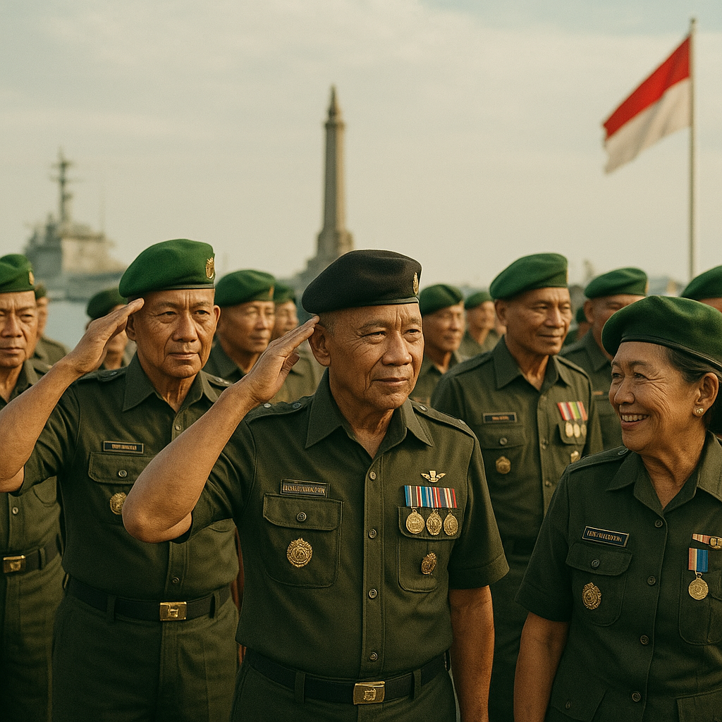 Upacara Penghormatan Tradisi Korps Marinir di Surabaya, Purnawirawan Marinir Berkumpul untuk Merawat Kebanggaan