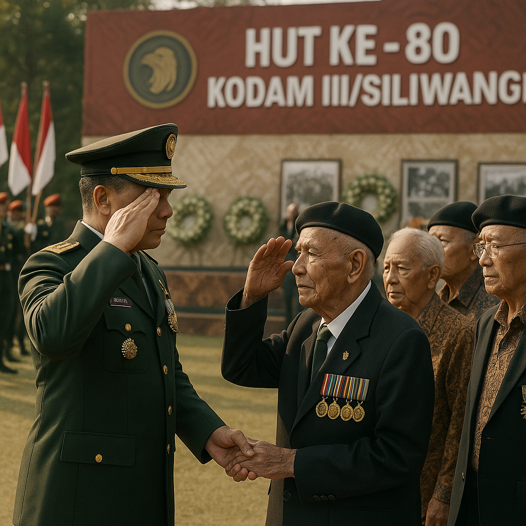 Kodam III/Siliwangi Rayakan HUT Ke-80 Tahun dengan Semangat Pengabdian dan Nostalgia Perjuangan