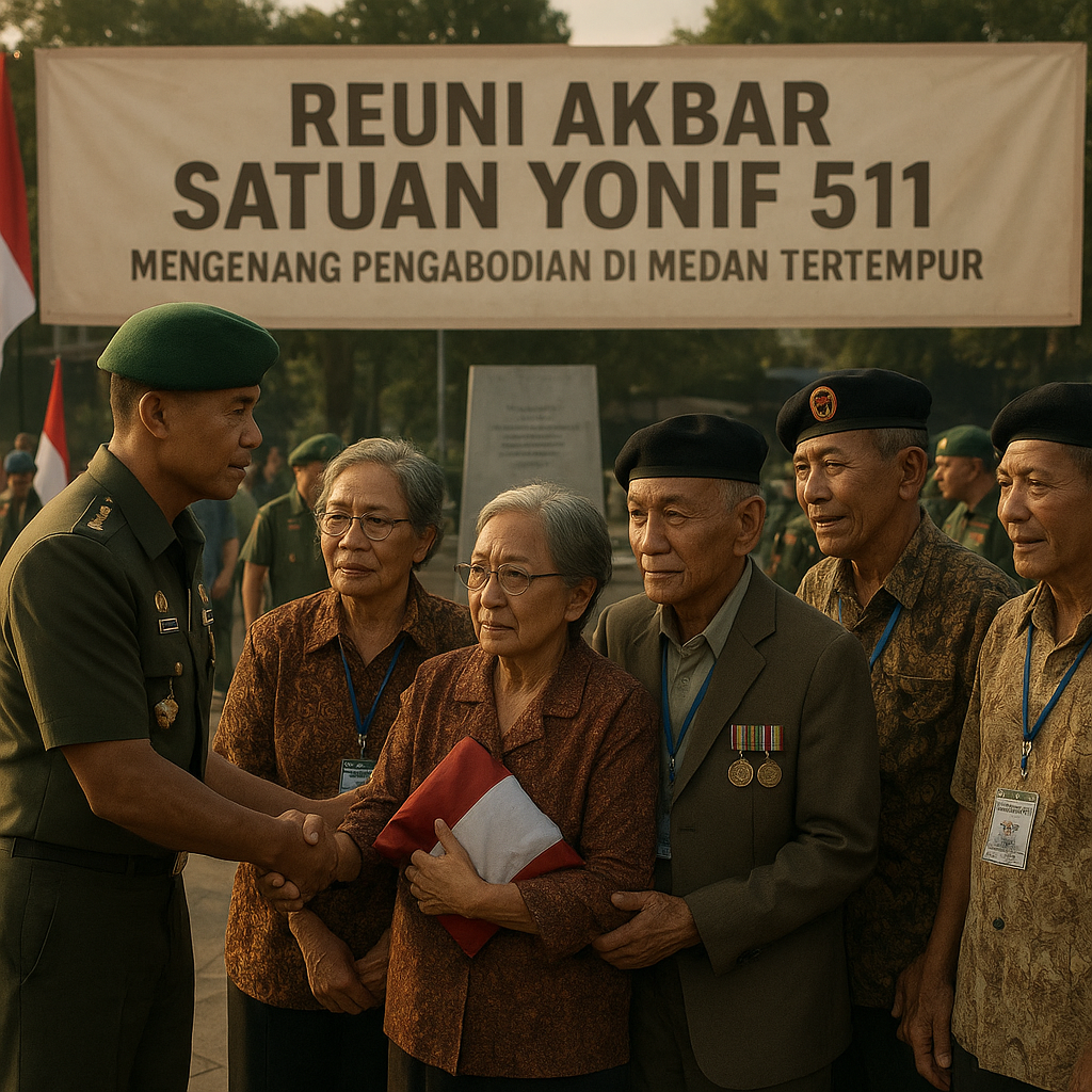 Reuni Akbar Satuan Yonif 511, Mengenang Pengabdian di Medan Tertempur