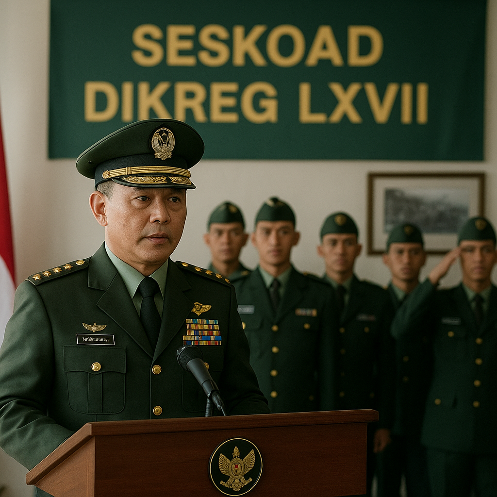 Kasum TNI Bekali Pasis Dikreg LXVII Seskoad dengan Kepemimpinan Visioner Hadapi Dinamika Tugas Strategis