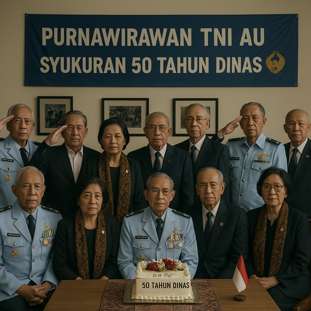 Purnawirawan TNI AU Mengadakan Syukuran 50 Tahun Dinas