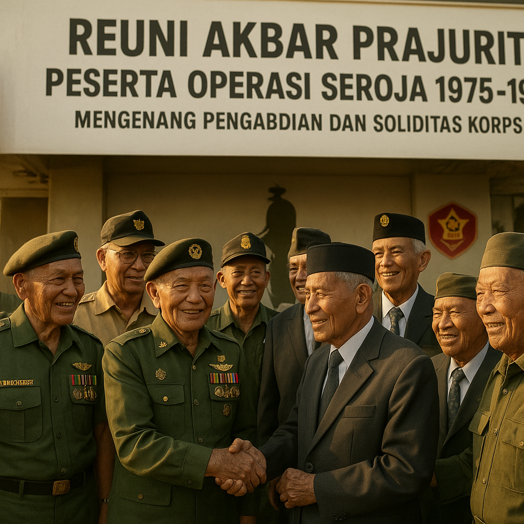 Reuni Akbar Prajurit TNI yang Ikuti Operasi Seroja Tahun 1975-1976 di Timor Timur