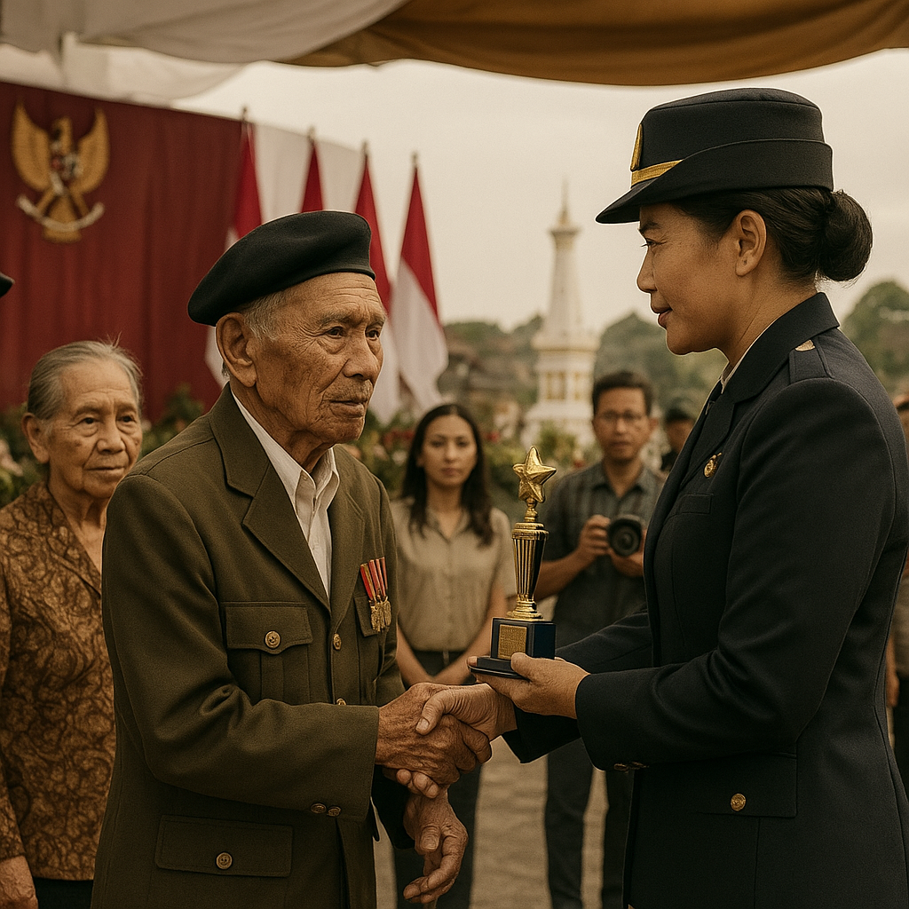 Penghargaan untuk Veteran Perang 1945, Upacara Penuh Khidmat di Yogyakarta