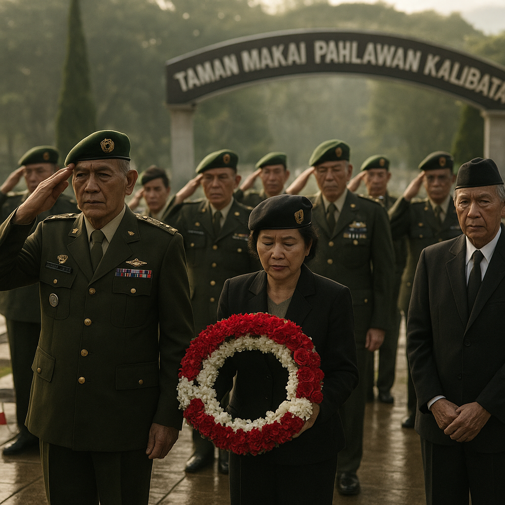 Ziarah ke TMP Kalibata, Purnawirawan TNI AD Kenang Rekan yang Gugur dalam Operasi Seroja