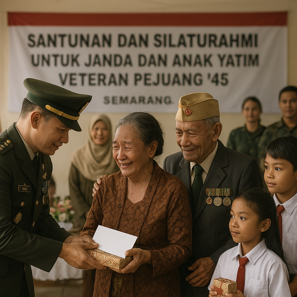 Santunan dan Silaturahmi untuk Janda dan Anak Yatim Veteran Pejuang '45