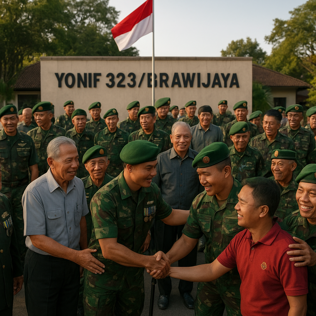 Reuni Akbar Yonif 323/Brawijaya, Silaturahmi Prajurit Pelindung Perbatasan dari Masa ke Masa