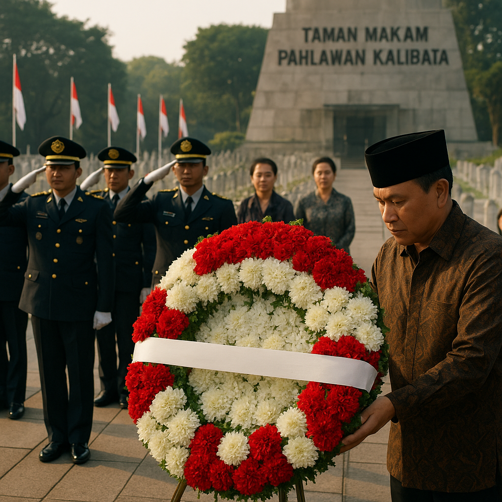 Upacara Ziarah Kehormatan di TMP Kalibata untuk Peringati Hari Kebangkitan Nasional