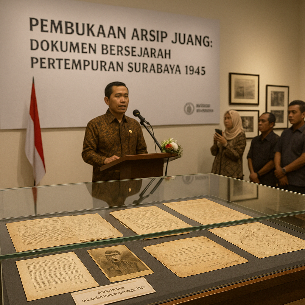 Pembukaan Arsip Juang: Dokumen Bersejarah Pertempuran Surabaya 1945 Dipamerkan di Museum Brawijaya