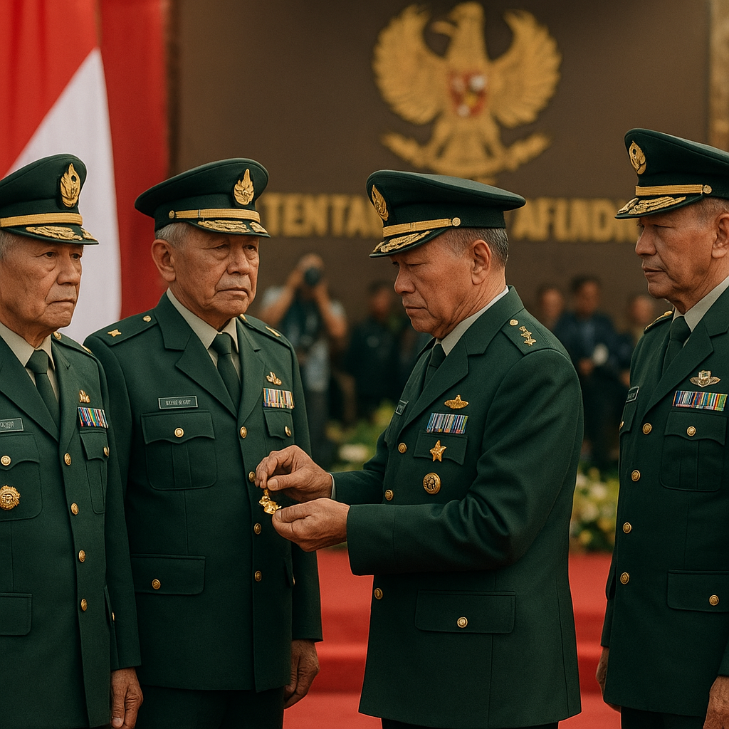 Penghargaan Bintang Kartika Eka Paksi bagi Lima Purnawirawan TNI AD atas Jasa Pengabdian