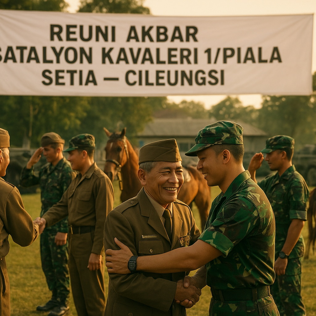 Reuni Akbar Batalyon Kavaleri 1/Piala Setia di Cileungsi, Kumpul Kangen Prajurit Tua dan Muda