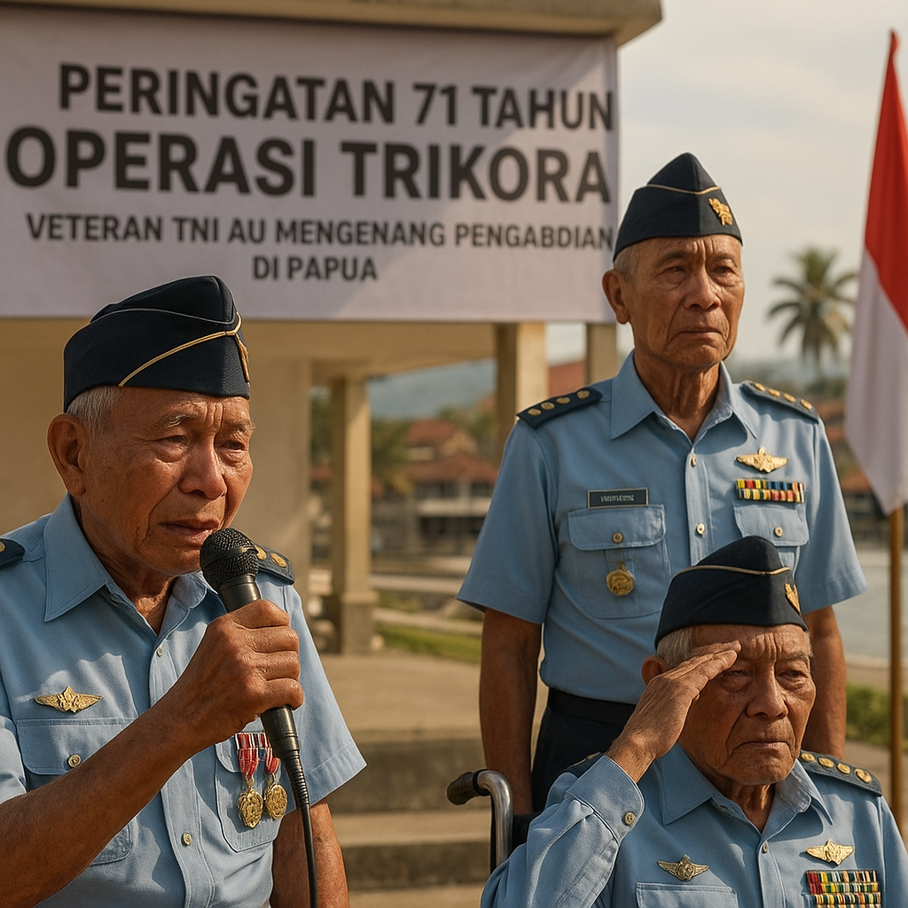 Peringatan 71 Tahun Operasi Trikora di Ambon, Veteran TNI AU Ceritakan Pengalaman di Medan Papua