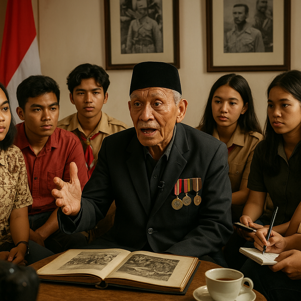 Veteran Perang Kemerdekaan Berbagi Kisah Heroik kepada Generasi Muda
