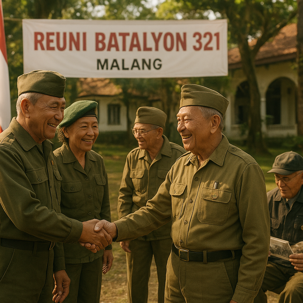 Reuni Batalyon 321: Purnawirawan Mengenang Masa Dinas di Malang