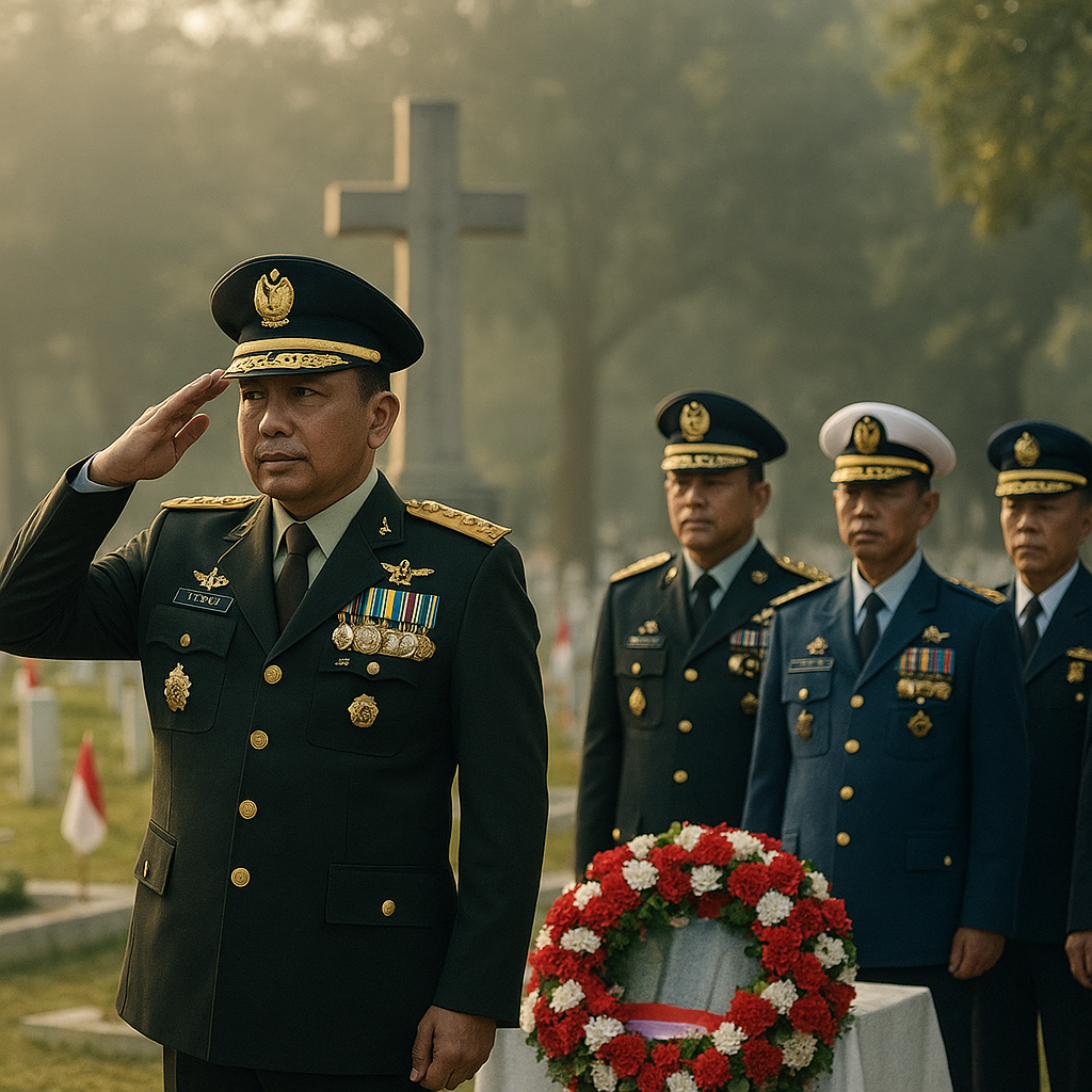 Ziarah ke TMP Kalibata, Panglima TNI Pimpin Upacara Hormati Para Pahlawan