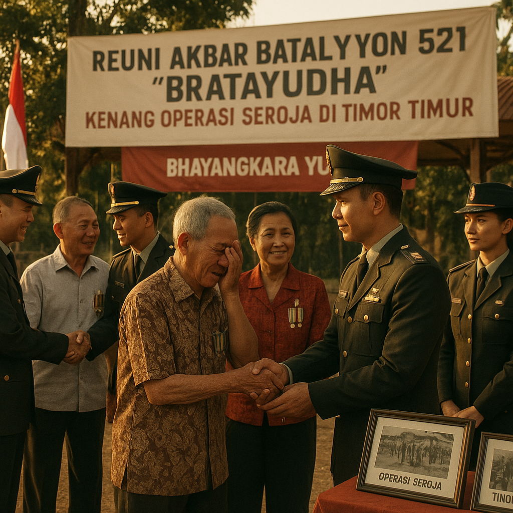 Reuni Akbar Batalyon 521, 'Bratayudha' Kenang Operasi Seroja di Timor Timur