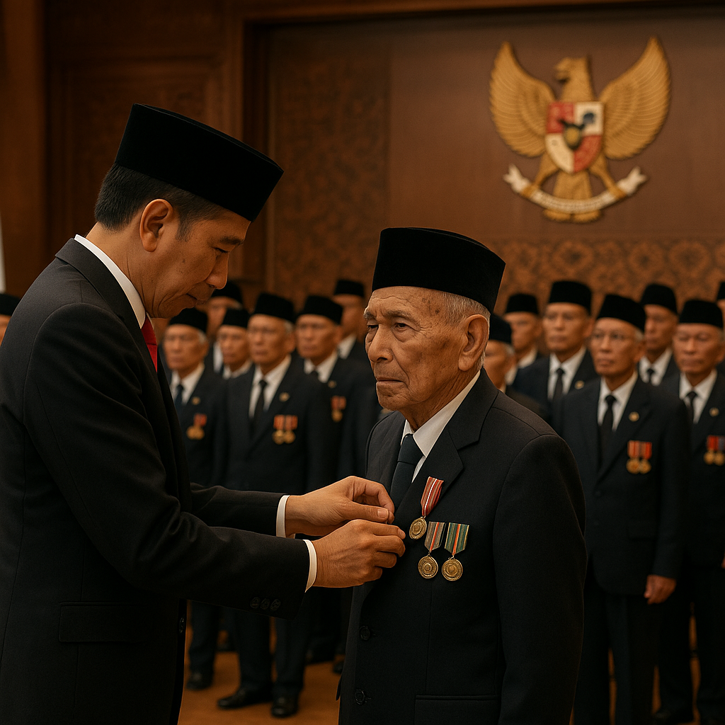 Penganugerahan Tanda Kehormatan bagi 25 Veteran Perang Kemerdekaan di Yogyakarta