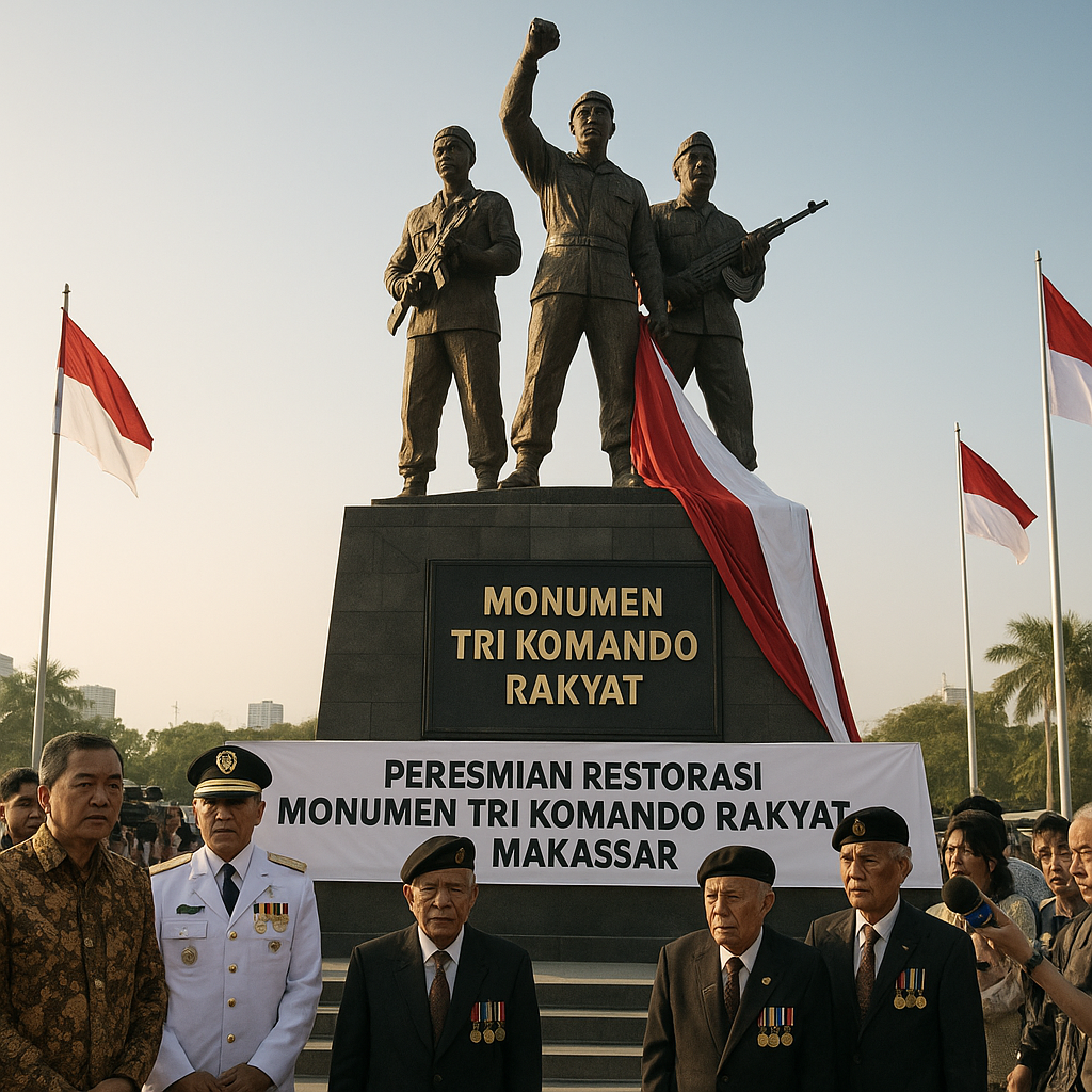 Restorasi Monumen 'Tri Komando Rakyat' di Makassar, Mengenang Semangat Reunifikasi Irian Barat