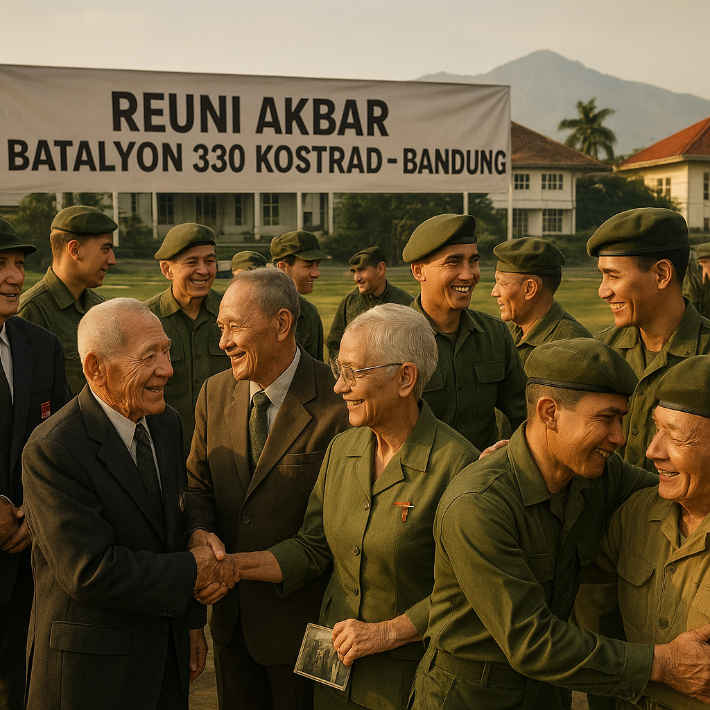 Reuni Akbar Batalyon 330 Kostrad di Bandung, Mengobarkan Kenangan Lintas Generasi