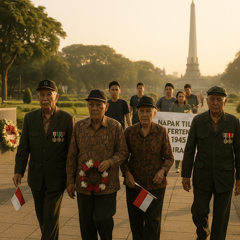 Napak Tilas Jejak Pertempuran 1945 di Surabaya oleh Para Veteran