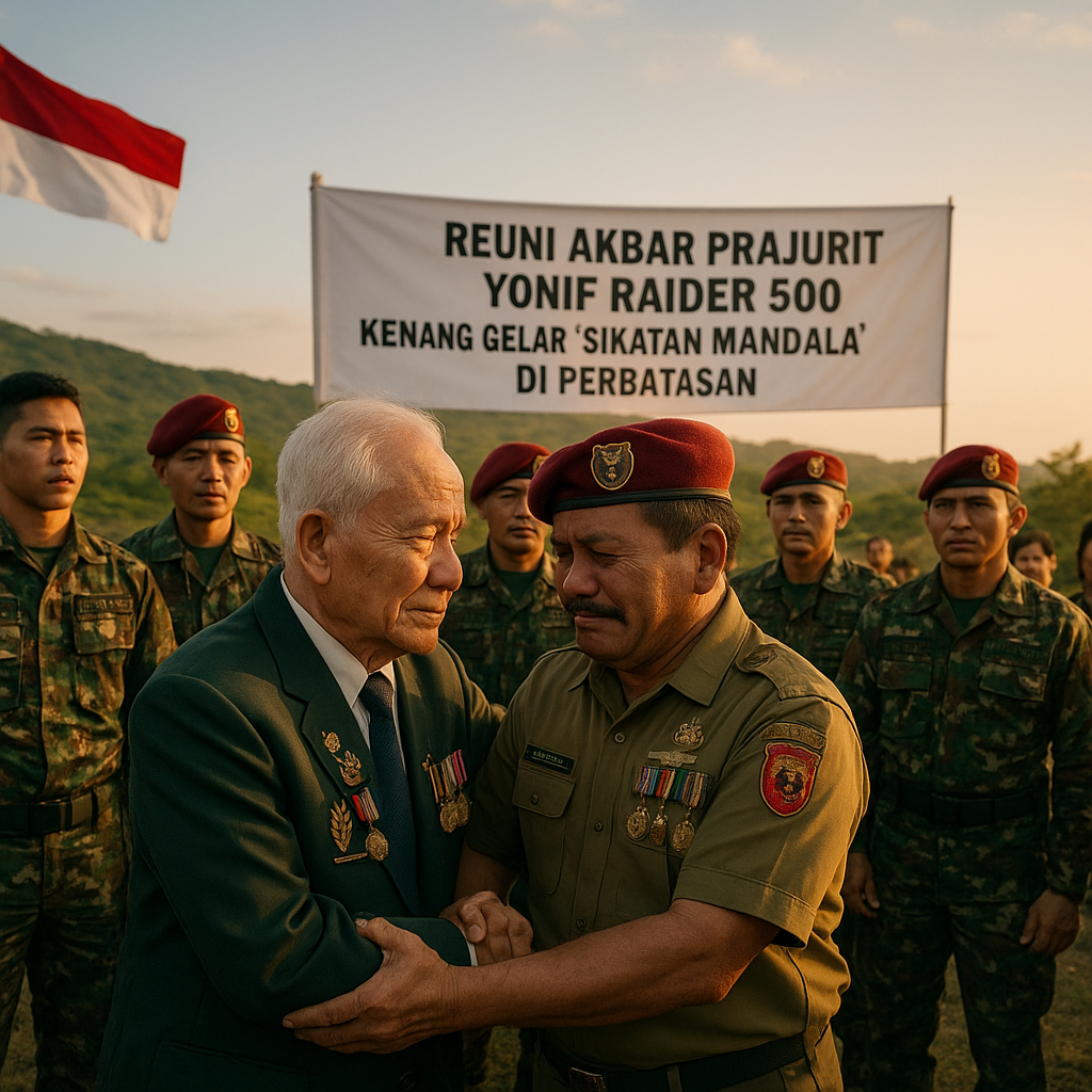Reuni Akbar Prajurit Yonif Raider 500, Kenang Gelar 'Sikatan Mandala' di Perbatasan