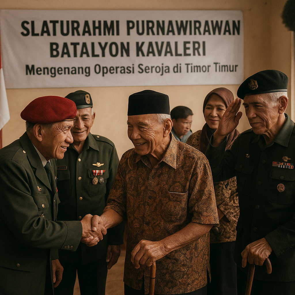 Silaturahmi Purnawirawan Batalyon Kavaleri: Kenang Masa Operasi 'Seroja' di Timor Timur