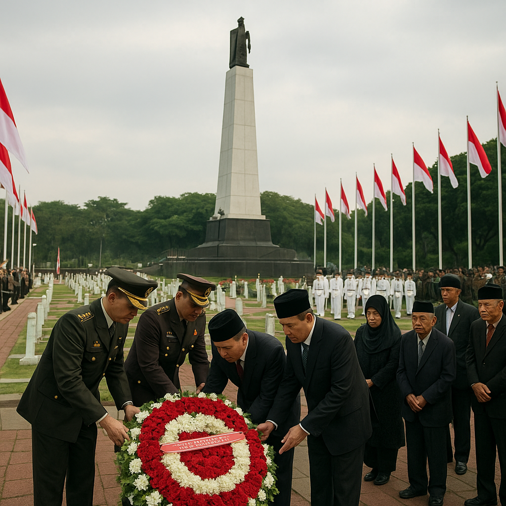 Upacara Ziarah Nasional ke TMP Kalibata, Hormati Jasa Para Pahlawan Kemerdekaan